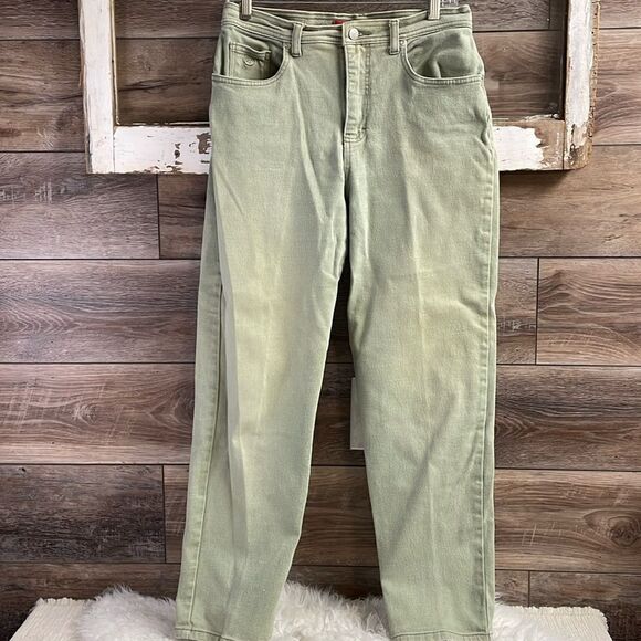 Gloria Vanderbilt Women’s Amanda Jeans Vintage Size 10 Lime Green - Picture 1 of 9